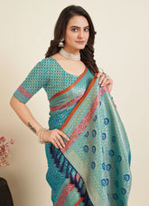 Elegant Looking Saree in Blue